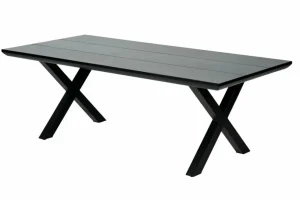 CASA FORMAX Mesa De Jardín Con Patas En X Negro> Mesas De Jardín