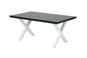 CASA FORMAX Mesa De Jardín Con Patas En X Negro/blanco> Mesas De Jardín