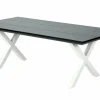 CASA FORMAX Mesa De Jardín Con Patas En X Negro/blanco> Mesas De Jardín