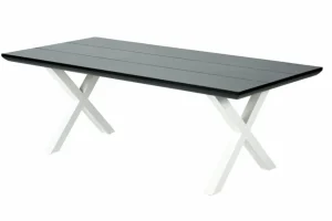 CASA FORMAX Mesa De Jardín Con Patas En X Negro/blanco> Mesas De Jardín