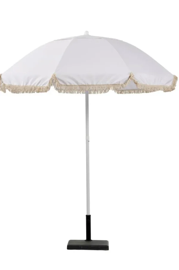 CASA FRANJA PARASOL Sin Pie De Sombrilla Blanco> Parasoles