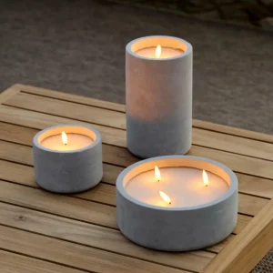 CASA FUEGO Vela Led Solar Gris Claro> Velas Led | Iluminación Exterior