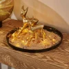 CASA GOLDY Decorativa Ciervo Dorado> Figuras Decorativas