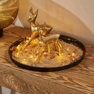 CASA GOLDY Decorativa Ciervo Dorado> Figuras Decorativas