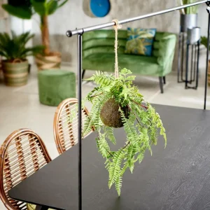CASA GREENERY Macetero Colgante Con Helecho Verde> Plantas Artificiales