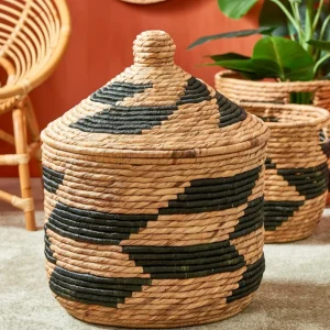 CASA GUATEMALA Cesta Negro, Natural> Cestas De Almacenaje