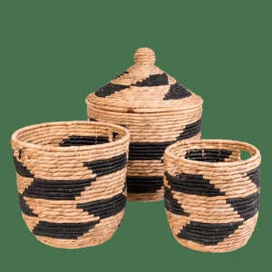 CASA GUATEMALA Cesta Negro, Natural> Cestas De Almacenaje