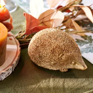 CASA HEDGEHOG Erizo Dorado> Figuras Decorativas