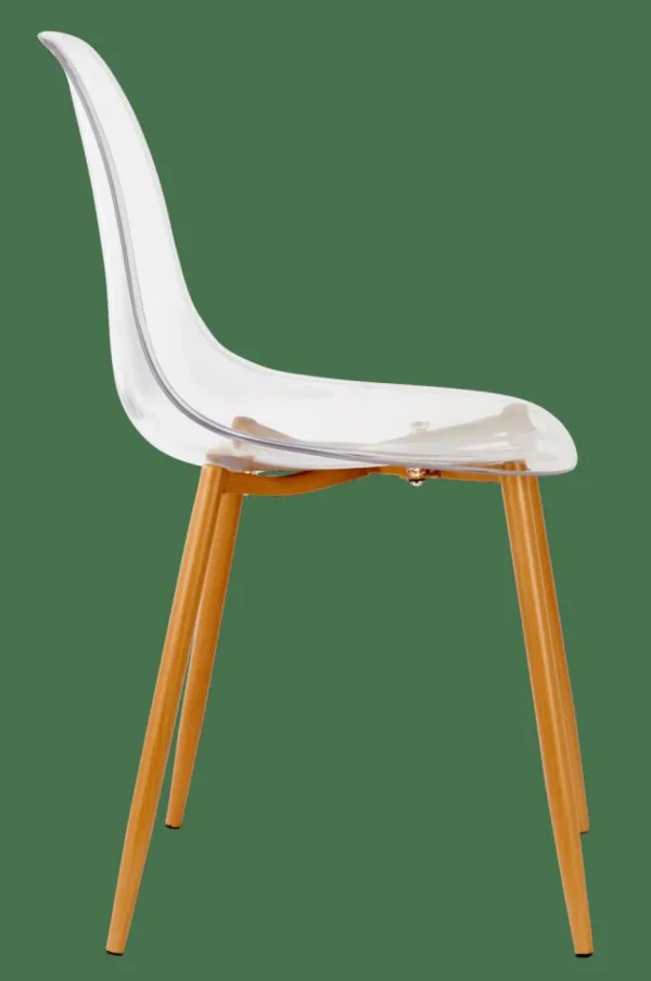 CASA ICE Silla De Comedor Transparente, Natural> Sillas De Comedor