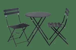 CASA IMPERIAL Silla Plegable Negro> Sillas De Bistro | Sillas De Jardín