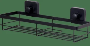 CASA INDUSTRIA Cesta De Ducha Con Ventosas Negro> Accesorios De Ducha
