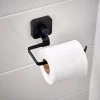 CASA INDUSTRIA Soporte Papel Higién Con Ventosa Negro> Accesorios Water