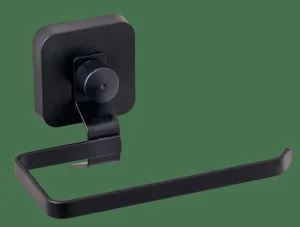CASA INDUSTRIA Soporte Papel Higién Con Ventosa Negro> Accesorios Water