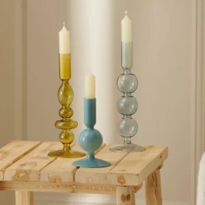 CASA ISA Candelabro Azul ópalo Azul> Candelabros