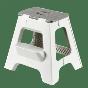 CASA JASMIN Taburete Plegable Deluxe XL Gris Claro> Limpiar