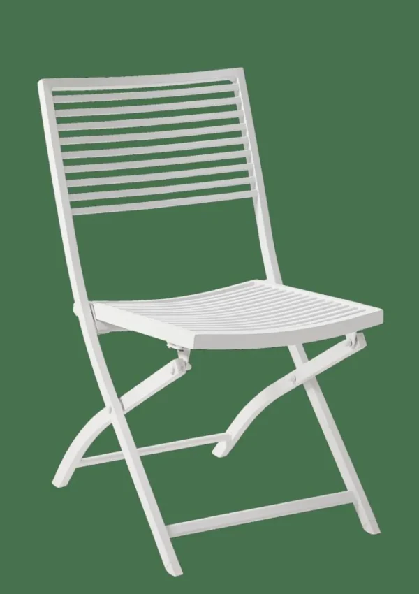 CASA JESSE Silla Plegable Blanco, Beis> Sillas De Bistro | Sillas De Jardín