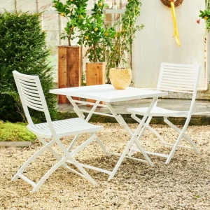 CASA JESSE Silla Plegable Blanco, Beis> Sillas De Bistro | Sillas De Jardín