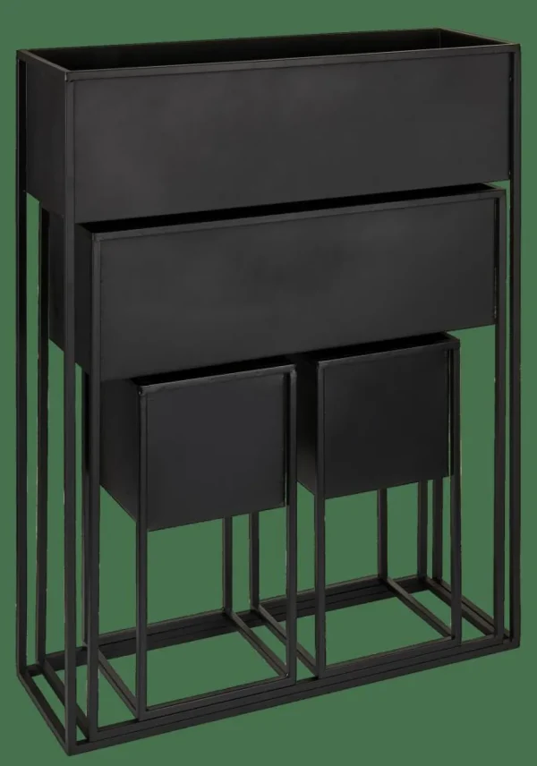 CASA LARGO Macetero Negro> Soportes Para Plantas