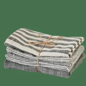 CASA LAURENT Paños De Cocina Juego De 3 Gris> Panos De Cocina