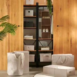 CASA LINOLUX Cesta De Almacenaje Gris Oscuro> Cestas De Cajonera