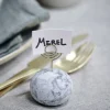 CASA MARBLE Tarjetero Blanco> Identificadores De Mesa