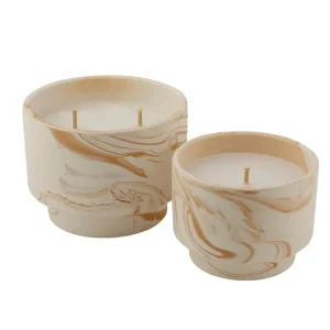 CASA MARBLE Velas De Exterior Blanco, Naranja> Velas Para Exterior