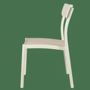 CASA MAVAS Silla Apilable Blanco> Sillas De Jardín