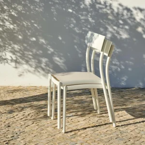 CASA MAVAS Silla Apilable Blanco> Sillas De Jardín
