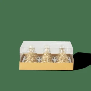 CASA MINNY Velas De Té Dorado> Velas