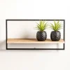 CASA MIX&MATCH Estantería De Pared Negro, Natural> Estanterías