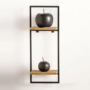 CASA MIX&MATCH Estantería De Pared Negro, Natural> Estanterías