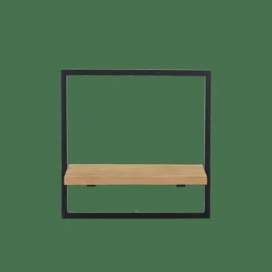 CASA MIX&MATCH Estantería De Pared Negro, Natural> Estanterías