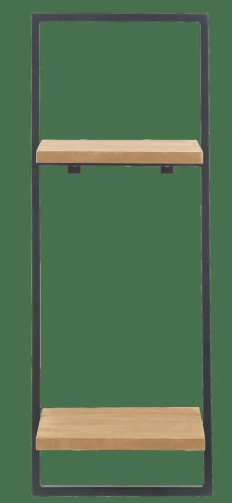 CASA MIX&MATCH Estantería De Pared Negro, Natural> Estanterías