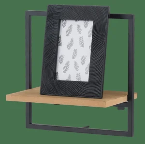 CASA MIX&MATCH Estantería De Pared Negro, Natural> Estanterías