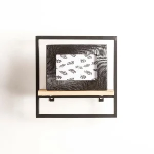 CASA MIX&MATCH Estantería De Pared Negro, Natural> Estanterías