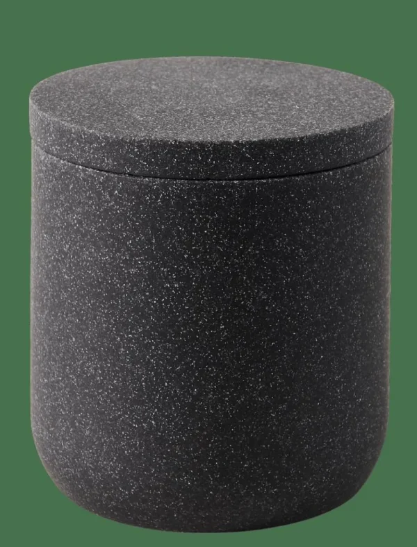 CASA MOON Soporte De Algodones Con Tapa Gris Oscuro> Accesorios De Tocador