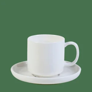 CASA MOON Taza Y Plato 9 CL Blanco> Tazas