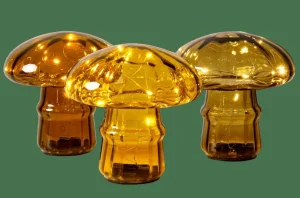 CASA MUSHRO Lámpara Decorativa Amarillo> Otoño | Lamparas De Mesa