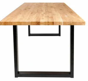 CASA NEW OAK Mesa De Comedor Con Patas En U De Metal> Mesa De Comedor