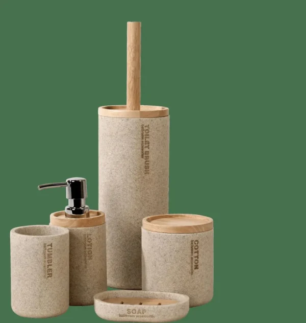 CASA NEW RESIN Cepillo WC En Soporte Natural> Accesorios Water