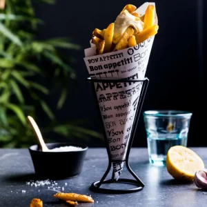 CASA NJAM Soporte Para Cucurucho Negro> Aperitivo Y Tapas
