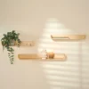 CASA NOMA Estantería Para Colgar S/3 Natural> Estanterías