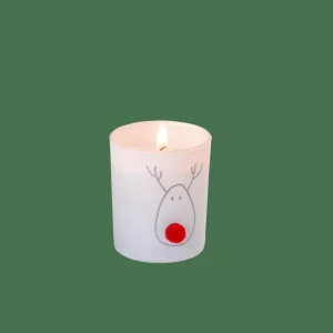 CASA NOSE Vela En Vaso Blanco, Rojo, Dorado> Velas