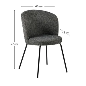 CASA OLIVIER Silla De Comedor Gris> Sillas De Comedor