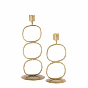 CASA OVAL Soporte Para Vela Pequeña Bronceado> Soprortes Para Velitas