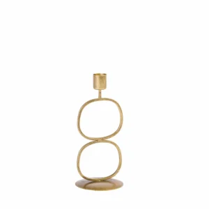 CASA OVAL Soporte Para Vela Pequeña Bronceado> Soprortes Para Velitas