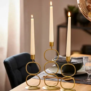 CASA OVAL Soporte Para Vela Pequeña Bronceado> Soprortes Para Velitas