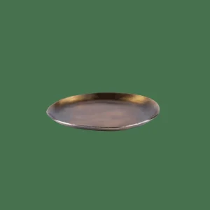 CASA OVALS Bandeja Para Presentar Dorado> Fuentes Decorativas