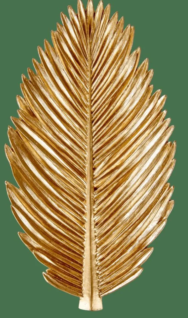 CASA PALM Hoja Decorativa Dorado> Fuentes Decorativas