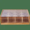 CASA PANDA Caja Para Té 12 Compartim. Natural> Accesorios De Té